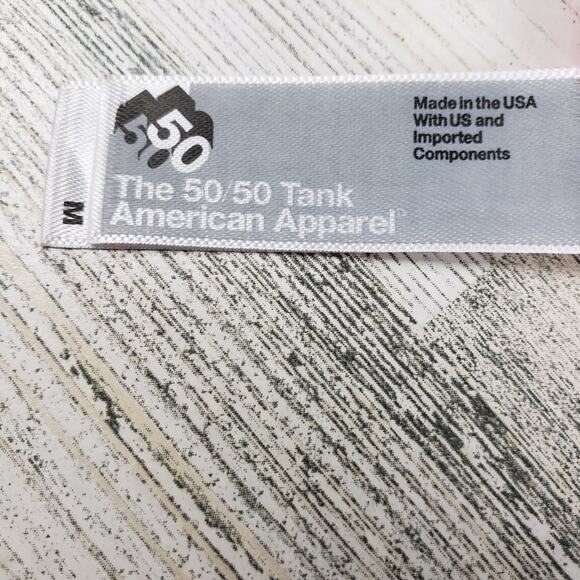 NWOT American Apparel Custom Purple Bleach Tie Dye Diagonal Box Tank Top Size XS - Picture 9 of 11